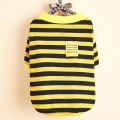 Miniatyrbillede 1 af 7: Stribet Kæledyrstøj Hundetøj Forår og Efterår Cardigan Stribet Yellow M