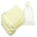 Miniatyrbillede 2 af 11: 50 stk. Sheer Transparent Chiffon Organza Poser Jul Halloween Bryllup Fødselsdag Fest Slik Gaveæsker Smykker Emballage Poser Red 9x12cm