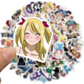 Pikkukuva 4 / 5: 50 KPL Fairy Tail -tarrat autoihin, pyöriin, matkalaukkuihin, puhelimiin, kitaroihin, kannettaviin tietokoneisiin, jääkaappeihin, vedenpitävät klassiset lelutarrat 50pcs sticker