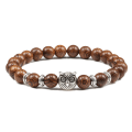 Miniatyrbillede 7 af 11: Herrearmbånd Træperler Kors 7 Chakra Healing Balance Onyx Armbånd & Armringe Ugle Bøn Reiki Buddha Kvinder Smykker Homme Pendant 7 Chakra