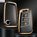 Miniatyrbillede 2 af 8: Nyt TPU Bilnøgle Etui Cover Taske Til Passat B8 Magotan Til Skoda Superb A7 Kodiaq Seat Skal Fob White