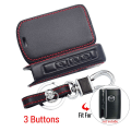 Miniatyrbild 1 av 8: Läder Bilnyckelskydd För Mazda 3 Sedan Hatchback 2019 CX-30 CX-5 CX-9 2020 CX50 Nyckelring Smart Fjärrkontroll Skyddsfodral 3 Buttons