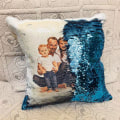 Miniatyrbillede 2 af 6: DIY Dekorativ Puder Til Sofa Moderne Billedtilpasning Pudebetræk Farveskiftende Glitter Pailletter 40*40 400mm*400mm as picture