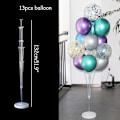 Miniatyrbillede 9 af 11: 7/11/19 Rør Ballonholder Balloner Stativ Søjle Konfetti Ballon Børnefødselsdag Baby Shower Bryllupsdekoration Forsyninger 1set LED stand a