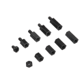 Miniatyrbild 2 av 11: 20/180 st M3 Hona Hane Hexagonal Pelare Nylon Standoff Distans Kolumn För PCB Moderkort Plastavstånd Phillips Skruvar 180pcs White