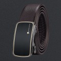Miniatyrbilde 8 av 10: Herre Inner Automatisk Spenne Lærbelte Rent Herre Business Belte Style 1 (Brown)