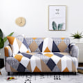 Miniatyrbild 1 av 11: Stretch Rutig Sofföverdrag Elastiska Soffskydd för Vardagsrum funda soffa Stol Sofföverdrag Heminredning 1/2/3/4-sits Color 21 2-seater 145-185cm