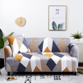 Miniatyrbild 1 av 11: Stretch Rutig Sofföverdrag Elastiska Soffskydd för Vardagsrum funda soffa Stol Sofföverdrag Heminredning 1/2/3/4-sits Color 6 3-seater 190-230cm