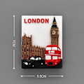 Pikkukuva 7 / 10: Lontoon matkamuisto magneettiset 3D jääkaappimagneetit Brittisotilasbussi London Bridge jääkaappimagneetit Maailman turismimatkamuistolahjat London city 2