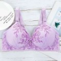 Miniatyrbild 3 av 3: Push Up BH för Kvinnor Spets BH Sexig Bralette Utan Bygel Underkläder Mjuka Sömlösa Behåar Beige 36/80C
