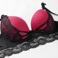Pikkukuva 4 / 4: Naisten seksikkäät pitsialusvaatteet Push Up -rintaliivit Plus-koko B C -kuppi Rintaliivit Naisille Bralette Sutian Feminino Ropa Mujer Red 80C