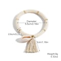 Pikkukuva 1 / 11: Rannekorusetti Monivärinen Tupsu Polymeerisavi Kuori Boheemi Rannekoru S2305-30 beige shell tassel
