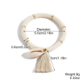 Pikkukuva 6 / 11: Rannekorusetti Monivärinen Tupsu Polymeerisavi Kuori Boheemi Rannekoru S2305-28 mixed color tassel shell