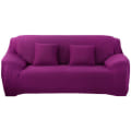 Miniatyrbilde 1 av 10: 1-4 Seters Lenestoltrekk Retro Lenestoltrekk Mykt Sofatrekk 17 Farger Purple 1 seater