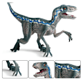 Miniatyrbild 7 av 7: Simuleringsdjurfigur för barn Realistisk Jurassic Dinosaurievärld Modell Leksak Raptor Födelsedagspresent För Pojkar Pedagogisk Red