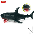 Miniatyrbilde 8 av 11: Oenux Stor Størrelse Havliv Dyr Myk Hvithai Stor Hai Actionfigurer Modell Livaktige Pedagogiske Leker For Barn Gave without box15