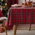 Miniatyrbild 1 av 11: Julhelg Duk Röd Rutig Bordsduk Vardagsrum Dekoration Te Bordsduk Bordsmatta Rektangulär Duk Large plaid red 140*200cm
