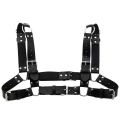 Miniatyrbillede 4 af 11: Kvinder Mænd Sexet Punk Brystsele Justerbar Bur Metal Kropskæde PU Læder Choker Statement Halskæde Fest Clubwear Dark Blue