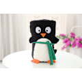 Miniatyrbillede 1 af 4: Julegave Kreativ Julemand Tæppe Tegneserie Dobbeltsidet Flanel Snemand Tæppe Penguin Large size (1.2 m * 1.7 m)