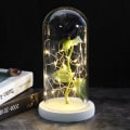 Miniatyrbilde 1 av 11: Drop shipping Galaxy Rose Kunstige Blomster Skjønnheten og Udyret Rose Bryllupsdekor Kreativ Valentinsdag Morsdagsgave white base black