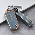 Miniatyrbilde 4 av 11: 2 3 Knapper Myk TPU Flip Bilnøkkel Etui Deksel For Mazda 3 2 6 2003 2004 2005 2006 2007 2008 2009 2010 2011 2012 2013 Bilholder A grey shell