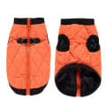 Miniatyrbild 1 av 8: Vinter Husdjurskläder Varm Jacka Kappa Med Dragkedja Hundkläder Fritidskläder För Chihuahua Fransk Bulldog Outfits Orange XS