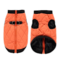 Miniatyrbillede 1 af 8: Vinter Kæledyrstøj Varm Jakke Frakke Med Lynlås Hundetøj Fritidstøj Til Chihuahua Fransk Bulldog Outfits Orange XS