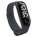 Miniatyrbillede 1 af 6: Vandtæt LED Hvidt Lys Mode Studerende Par Fritid Sport Touch Armbånd Elektronisk Ur White light gray