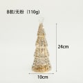 Miniatyrbillede 7 af 11: Glas Juletræ Julepynt Borddekoration Lysende Lille Natlampe Hjemme Layout Rekvisitter Julegave Style a golden