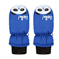 Miniatyrbild 6 av 9: 1 par Vinterhandskar för utomhusbruk för barn Småbarn Barn Baby Pojkar Flickor Skidhandskar Vattentäta Sport Snövantar Blue One  Size