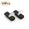 Miniatyrbillede 3 af 7: 10 stk. 12v Ledningskabel Stik Solderfri Pres Terminal Tilslutningsklemme Blok E Elektrisk Stik Hurtig Tilslutning 21.7*9.5*6mm 10pcs