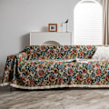 Pikkukuva 7 / 11: Amerikkalainen maalaistyylinen sohvapyyhe, paksu jacquard-kangas, vintage-pyyhe, suojakangas, ulkokäyttöön, monikäyttöinen Color badge white beard 130*180
