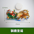 Miniatyrbilde 11 av 11: LED Sugekopp Vindushengelampe Juledekorasjon Butikkatmosfære Sceneoppsett Ferie Dekorativt Lys No. 2: Snowman