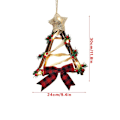 Miniatyrbilde 5 av 5: LED Julekrans Hengende Vegg Dør Tre Ornament Rottingkrans Kranssirkel Vegg Dørkrans Juledekor Dropshipping Round shape
