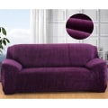 Miniatyrbild 4 av 11: Plysch Sofföverdrag Stretch Enfärgat Tjockt Överdrag Sofföverdrag för Vardagsrum Husdjur Stolsöverdrag Dynöverdrag Soffhandduk 1 st Wine Red 1-seat 90-140cm