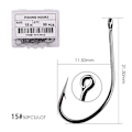 Miniatyrbilde 1 av 11: Fishhook 50 stk 10 stk Belagt Høykarbon Rustfritt Stål Barbefisk Karpefiskekroker Pakke med Original Eske Fiskeutstyr Size 15 - 50pcs