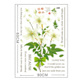 Miniatyrbild 2 av 2: 3D Blomstersäng Väggdekal Tapet Avtagbar