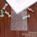 Miniatyrbillede 8 af 11: Bryllupspose Pakning Transparent Cellofan Slik Cookie Gavepose Juleposer Frostet OPP Fødselsdag Slik Emballage Pose Pung 10pcs princess