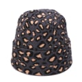 Miniatyrbild 11 av 11: Vinter dam pompon mössa halsduk set Leopard Sexig utomhus varm 2-delars päls pom pom mössa halsduk hedging mössor för kvinnliga tjejer G1