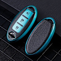 Pikkukuva 8 / 11: Nahkainen TPU-auton avaimenperäkotelo Nissan Leaf Micra Qashqai J11 J10 X Trail T32 Versa Note Patrol -avaimenperäkotelon lisävarusteille 3 - 2 Red