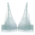 Miniatyrbillede 3 af 6: Sexet blonde BH uden bøjle, samlende frontspænde, justerbar Grey 32/70B