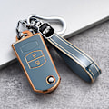Miniatyrbillede 10 af 11: 2 3 Knapper Blød TPU Flip Bil Nøgle Etui Cover Til Mazda 3 2 6 2003 2004 2005 2006 2007 2008 2009 2010 2011 2012 2013 Bilholder B grey shell