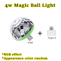 Miniatyrbilde 2 av 5: Mini USB LED Partylys Bærbar Krystall Magic Ball Hjemmefest Karaoke Dekorasjoner Discolys Like the picture Android