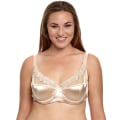 Miniatyrbilde 1 av 5: Mierside Sexy Plus Size Dame Undertøy BH Sateng Broderi Undertøy Khaki 36D