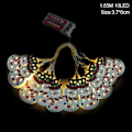 Miniatyrbild 8 av 11: 165cm Juldekoration LED Ljus Ornament Plast Jultomte Julgran Snögubbe Ljusslinga Självlysande Juldekoration Snowman LED C
