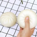 Miniatyrbild 2 av 3: Simulering Stor Ångkokt Fylld Bulle Klämleksak Långsam Återhämtning Vuxen Tryckavlastningsleksak Steamer green steamed stuffed bun