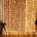 Miniatyrbilde 6 av 7: Jule USB Gardin Lyslenke Lys Fjernkontroll Fairy Light Juledekorasjon for Hjem Bryllupsfest Høytidsbelysning White 3M x 2M