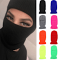 Pikkukuva 1 / 11: Unisex Kokokasvon peittävä 1-reikäinen hiihtomaski Balaclava Pipopipot Miehille Naisille Armeijan taktinen Cs Tuulenpitävä neulepipo Talviset lämpimät pipot Black