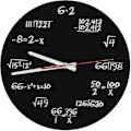 Miniatyrbild 1 av 5: Matematisk klocka - Akryl väggklocka Matematisk Modern Design Hemmakontor Dekoration Tillbehör Svart