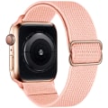 Miniatyrbild 5 av 11: Nylonband för Apple Watch armband 44 mm 40 mm 41 mm 45 mm Justerbart elastiskt solo loop bälte armband Apple Watch Series 7 6 se 5 4 3 Red 38mm - 40mm - 41mm